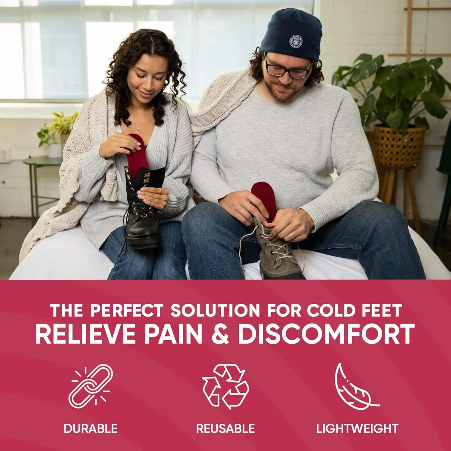 Womens Microwaveable Odorless Heated Slipper Inserts Comfortable Feet Warmers! | The Ultimate Home Care Comfort! (Women 9.5/10)