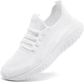Womens Walking Shoes Casual Slip On Tennis Running Shoes Lightweight Breathable Non Slip Workout Athletic Gym Cross Training Sneakers