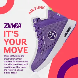 ZUMBA Air Funk Womens Dance Shoes, Mid-Top Fitness Sneakers